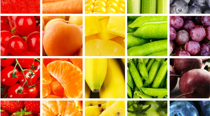 El color de las frutas y verduras